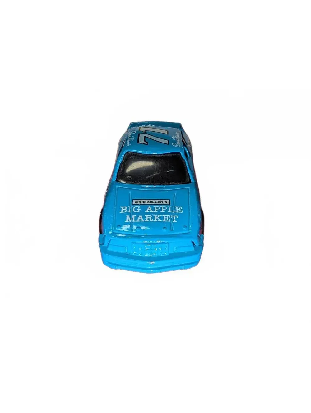 1990 Racing Champions Inc. Big Apple Market #71 Blue Diecast Race Car
